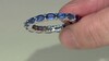 Anillo en plata con Cianita de Nepal