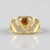 Anello in argento con Zircone Cognac