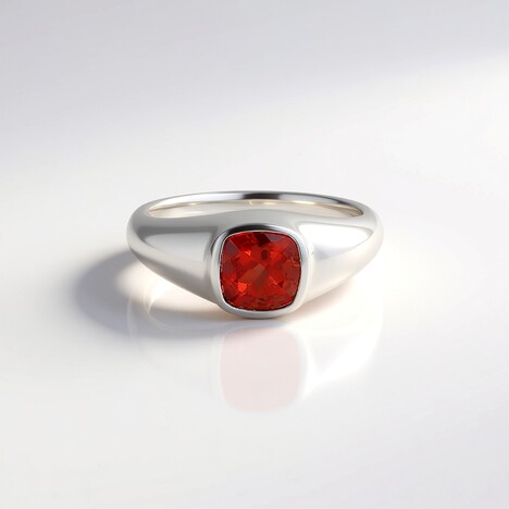 Anello in oro con Andesina Rossa (KM by Juwelo)