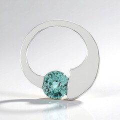 Ciondolo in argento con Zircone Ratanakiri