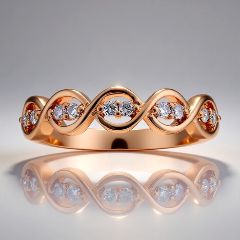 Anello in oro con Diamante Rosa d'Argyle I3 (Mark Tremonti)