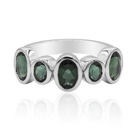 Bague en argent et Tourmaline verte (Tenner Diniz)