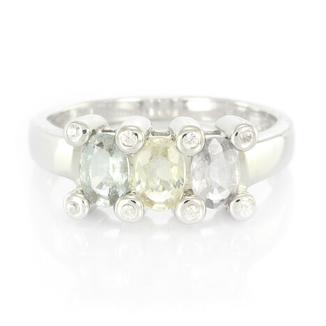 Kupfer-Turmalin-Silberring