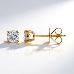 Orecchini in oro con Diamante SI2 (H)
