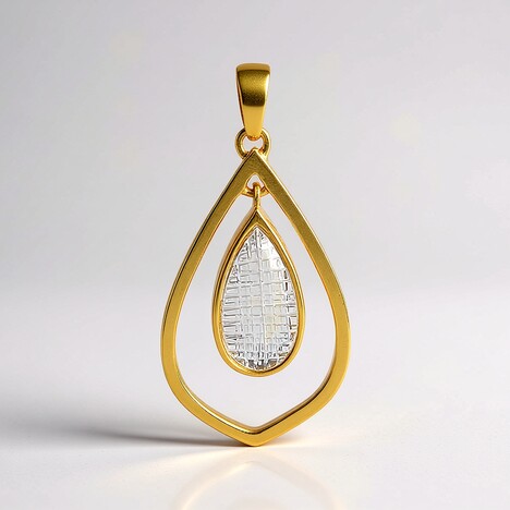 Pendentif en argent et Topaze blanche
