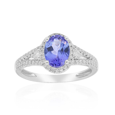 Bague en or et Tanzanite AAA