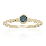 Anillo en oro con Diamante azul SI2  (de Melo Gold)
