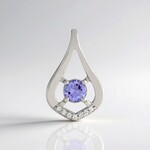 Ciondolo in argento con Tanzanite