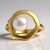 Anello in argento con Perla d'Acqua Dolce Bianca (TPC)