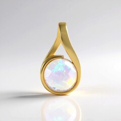 Ciondolo in argento con Opale di Welo
