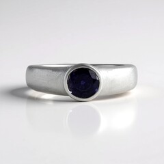 Anello in argento con Iolite