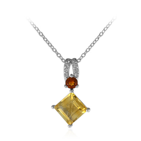 Collier en argent et Citrine