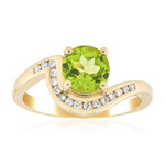 Gouden ring met een Jilin Peridoot (de Melo Gold)