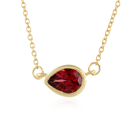 Collier en argent et Grenat du Mozambique