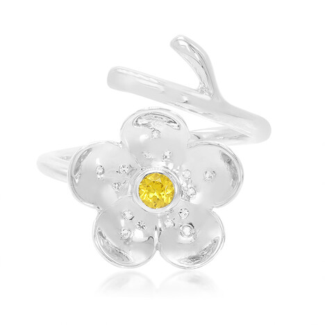 Anello in argento con Granato Mandarino