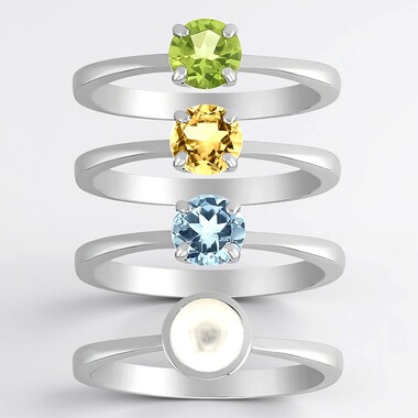 Anello in argento con Perla d'Acqua Dolce Bianca