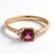 Bague en or et Tourmaline rose du Brésil