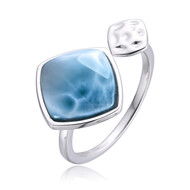 Pierścionek ze srebra - Larimar