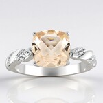 Anello in argento con MORGANITE MARROPINO