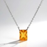 Collier en argent et Citrine