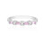 Bague en argent et Saphir rose de Ceylan