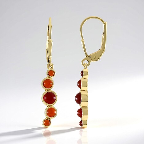 Orecchini in argento con Corniola (KM by Juwelo)