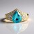Anello in oro con Zircone Ratanakiri (Adela Gold)