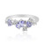Anillo en plata con Tanzanita