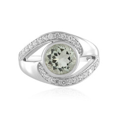 Bague en argent et Améthyste verte (de Melo)