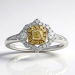Anello in oro con Diamante Giallo SI2 (CIRARI)