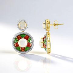 Orecchini in argento con Opale di Welo (Adela Silber)
