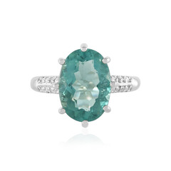 Anello in argento con Fluorite Verde