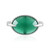 Bague en argent et Onyx vert
