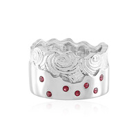 Noble Red Spinel Silver Ring (de Melo)