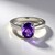 Anello in argento con Ametista Siberiana