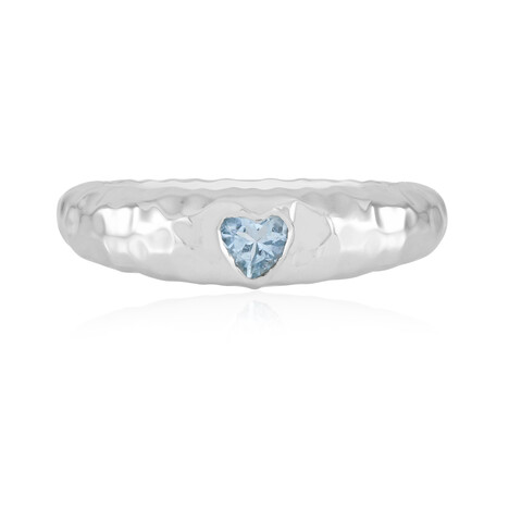 Brasilianischer Aquamarin-Silberring