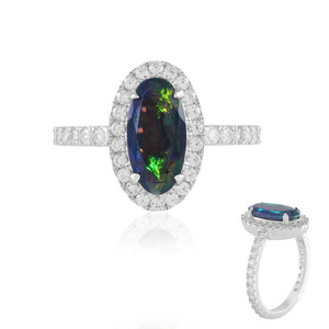 Bague en argent et Opale Mezezo