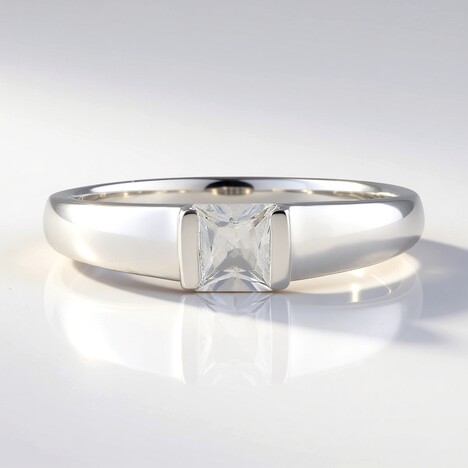 Anello in argento con Zircone