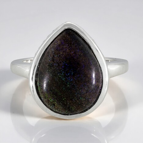 Anello in argento con Opale Matrice