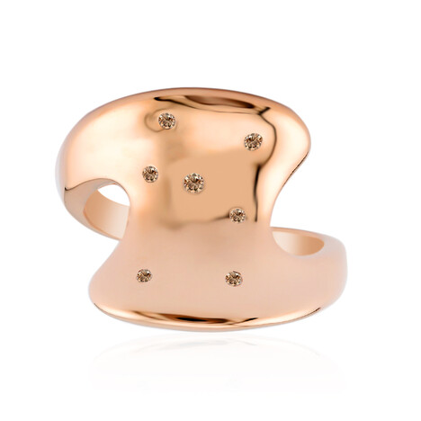 Anello in argento con Diamante Rose de France SI1 di Argyle (Annette)