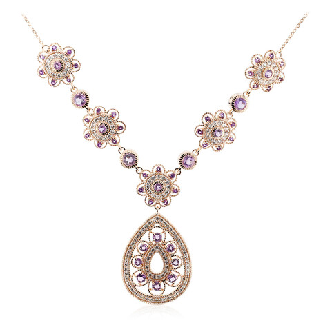 Amethyst-Silbercollier