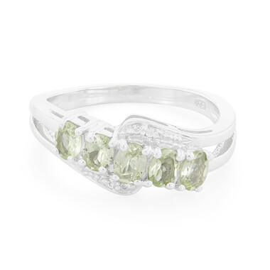 Merelani-Mint-Granat-Silberring