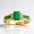 Anello in oro con Smeraldo Zambia AAA