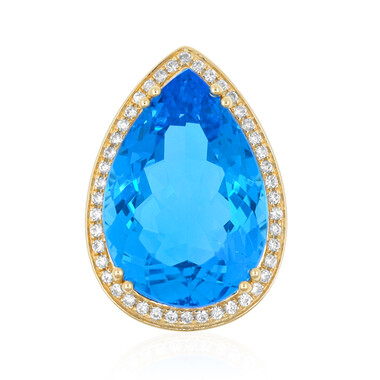 Pendentif en or et Topaze de Marambaia