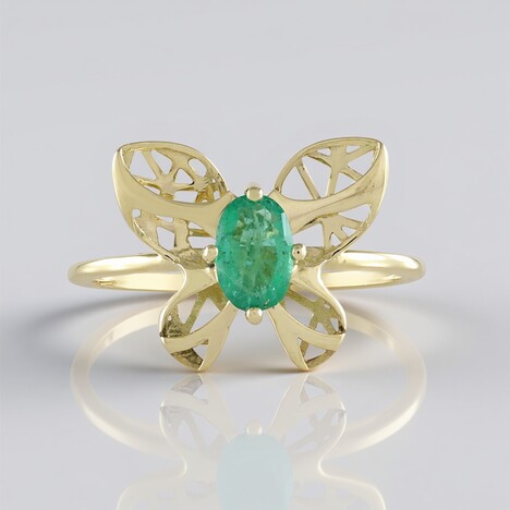 Anello in oro con Smeraldo Zambia (Ornaments by de Melo)