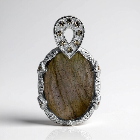 Ciondolo in argento con Labradorite (Annette classic)