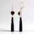 Orecchini in argento con Onice Nero (KM by Juwelo)