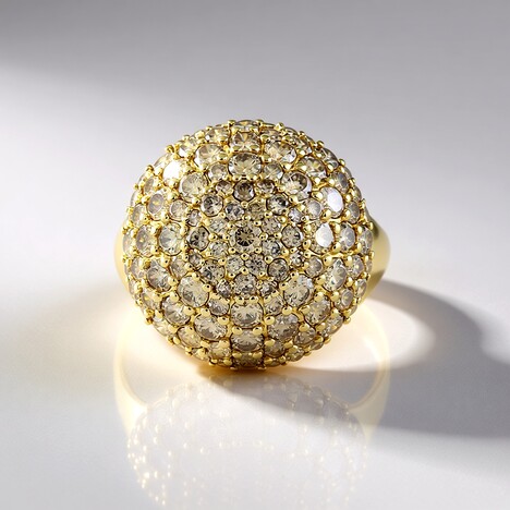 Bague en or et Diamant champagne I2 (KM by Juwelo)