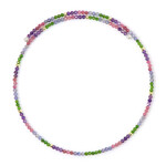 Edelstein-Stahlhalsreif (Riya)