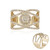 I2 Schokoladen-Brillant-Goldring (SUHANA)